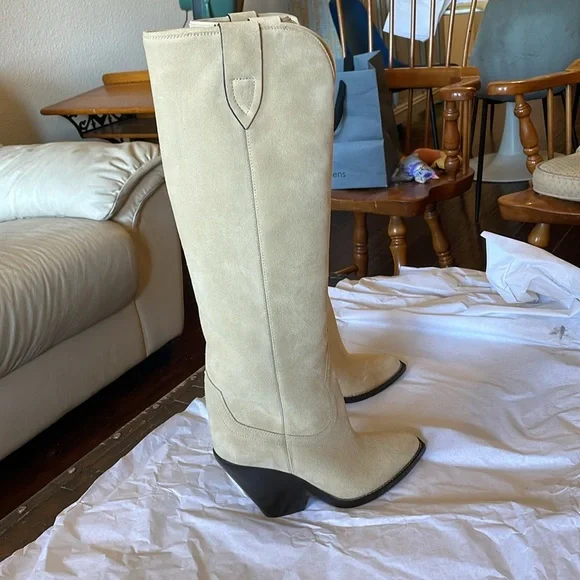 ISABEL MARANT Suede Boots in Ecru - NWT - Picture 2 of 16